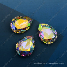 Piedras de cristal coloreadas, Crystal Fancy Stone Pear Cut Crystal Ab Glass Piedras Jewelry